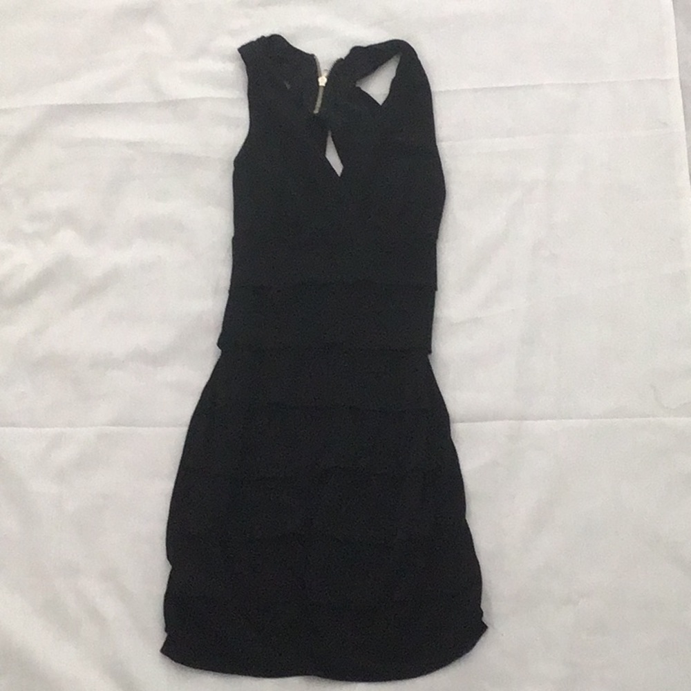 Sweet Storm Layered Black Dress